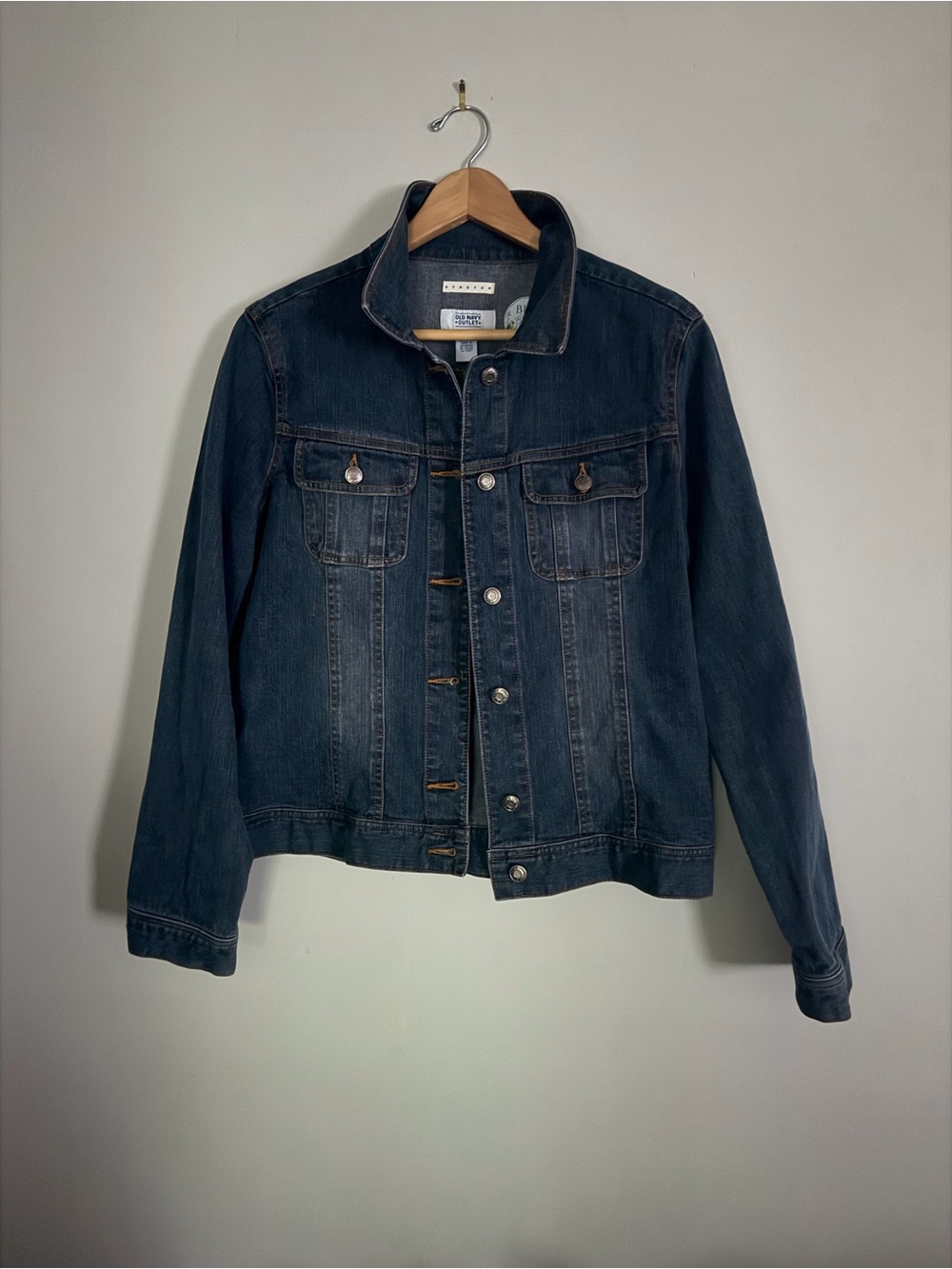 Bear UpCycled Denim Jacket | Old Navy | Large | Bird & Blossom - Picture 7 of 9